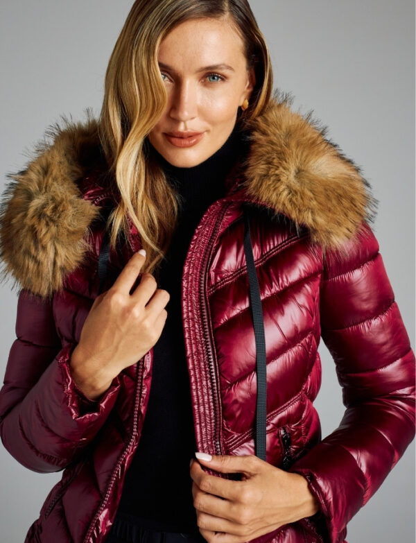 Jaqueta Nylon Nora Burgundy