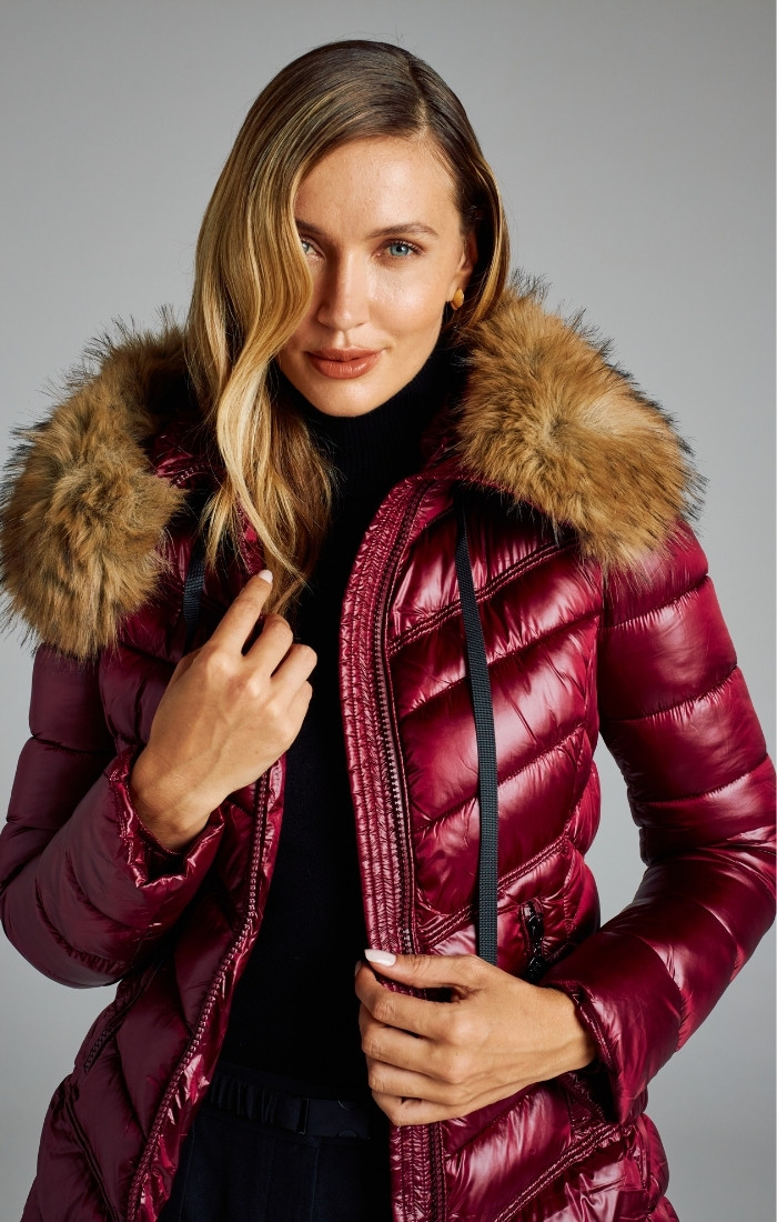 Jaqueta Nylon Nora Burgundy